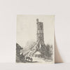 The Greyfriars Tower, Lynn, as it appeared 1801 by Robert Dixon