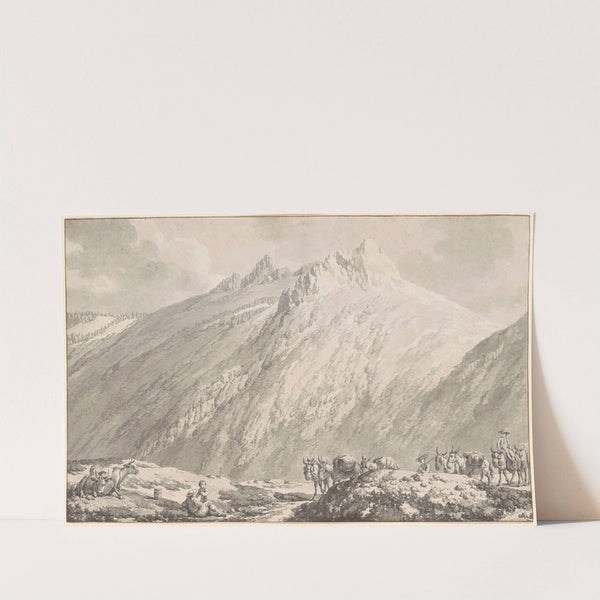 The Grimsel Pass by Jean-Jacques-François Le Barbier