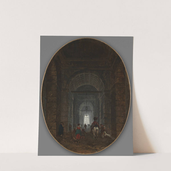 The Grotto of Posillipo (c. 1769) by Hubert Robert