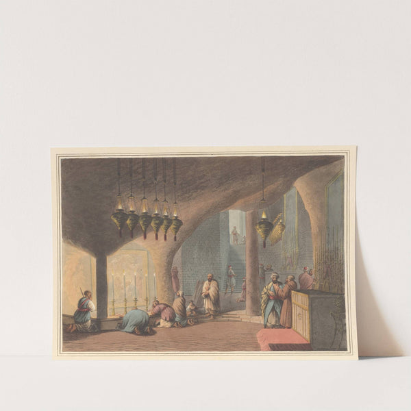 The Grotto of the Nativity by Luigi Mayer