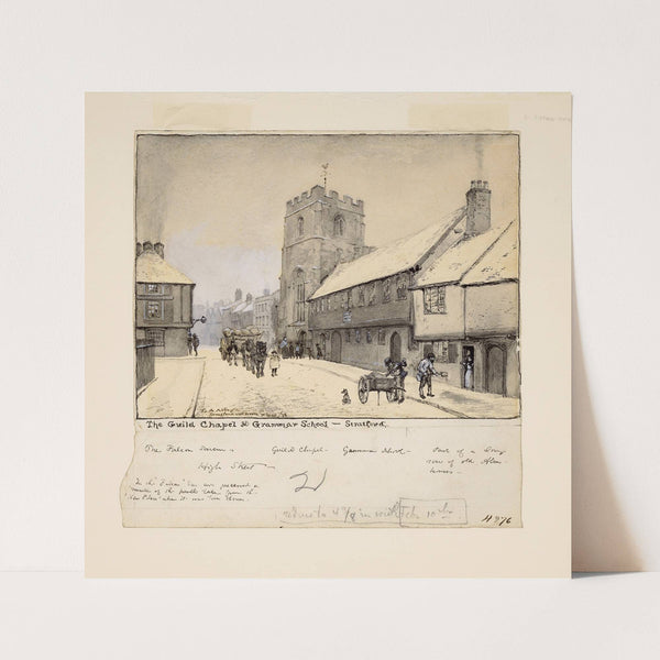 The Guild Chapel and Grammar School, Stratford (1878) by Edwin Austin Abbey