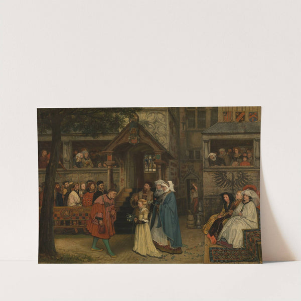 The Guild of the Archers Welcomes Margaret of Austria (1860) by Jan August Hendrik Leys