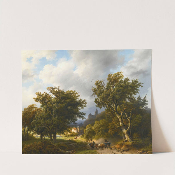 The gust of wind (1855) by Barend Cornelis Koekkoek