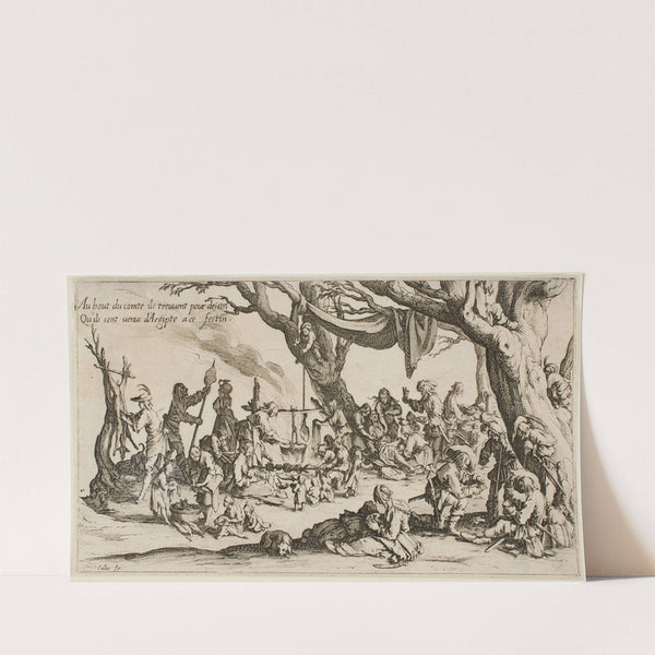 The Gypsies’ Resting Place; Preparations for the Feast (1621) by Jacques Callot