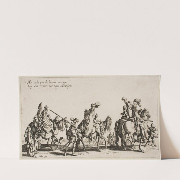 The Gypsies’ Traveling; Vanguard (1621) by Jacques Callot