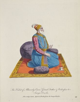The habit of Allaverdy Cann, grandfather and predecessor to Suraja Dowla (1757-1772)