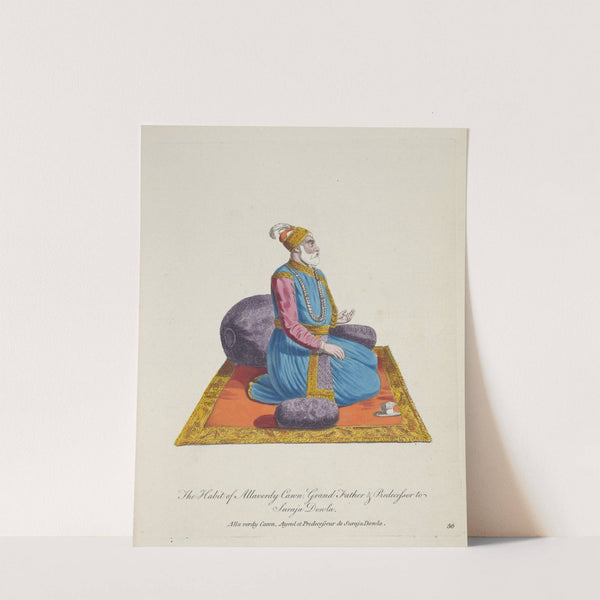 The habit of Allaverdy Cann, grandfather and predecessor to Suraja Dowla (1757-1772) by Charles Grignion