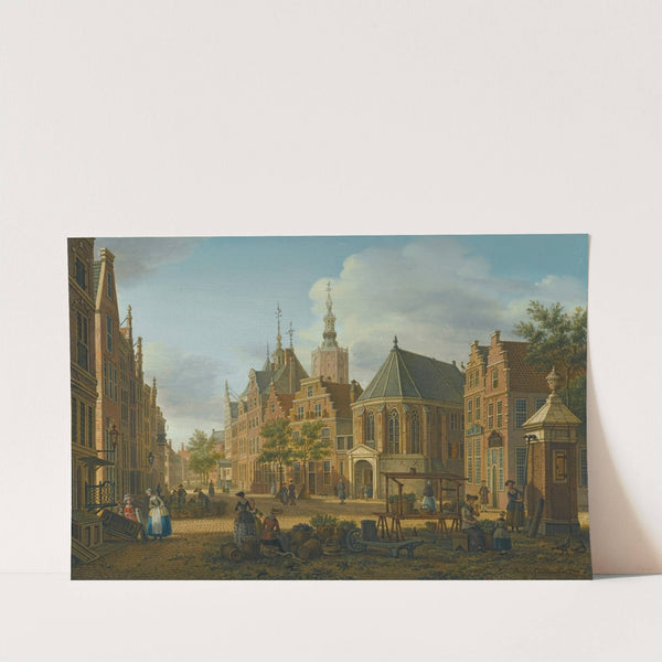 The Hague, A View Of The Groenmarkt Near The Westeinde Looking West by Paulus Constantijn la Fargue