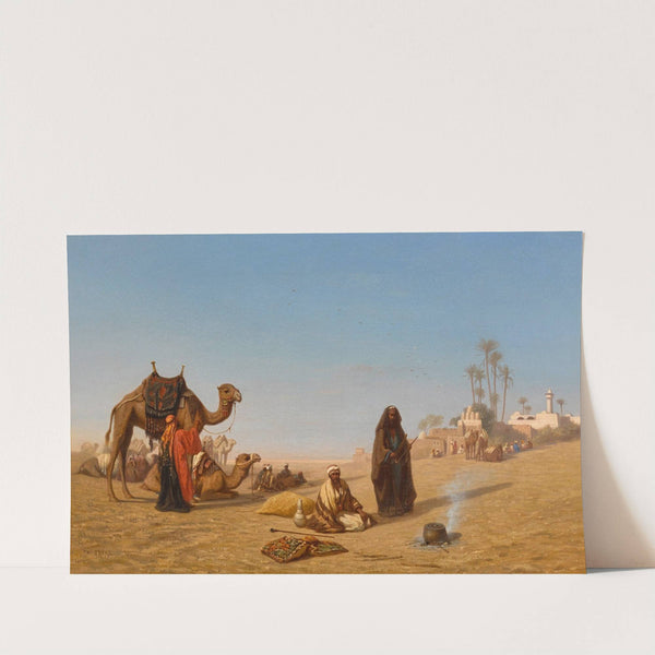 The Halt of the Caravan by Charles Théodore Frère