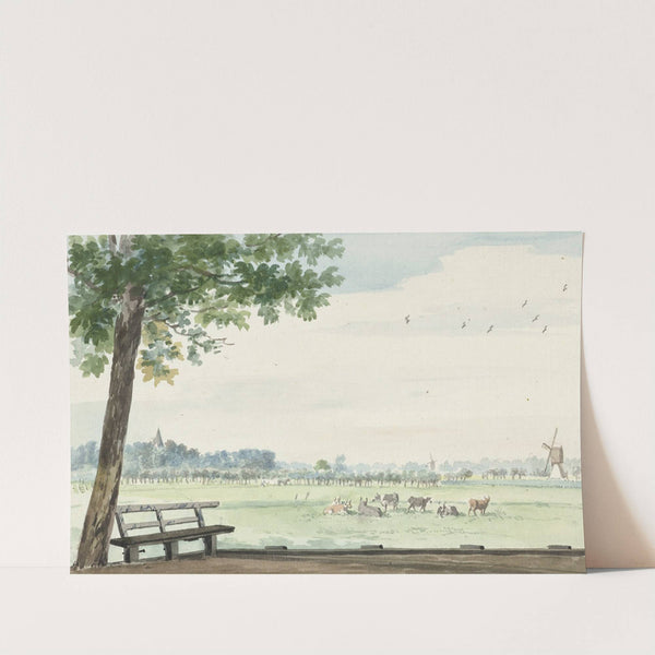 The Hamlet, De Lindt, in the Zwijndrechtse Waard near Meerdervoort (1742) by Aert Schouman