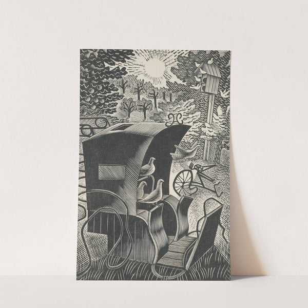 The hansom cab by Eric Ravilious