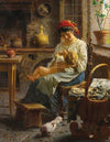 The happy mother