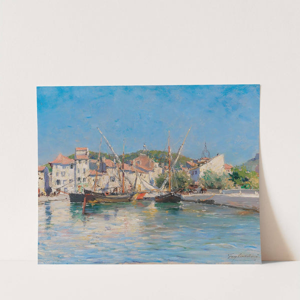 The Harbour of Cassis at the Côte d´Azur by Julien Gustave Gagliardini