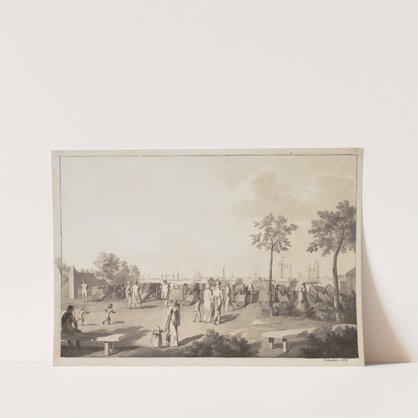 The Harbour of Copenhagen from the Esplanade between Langelinie and Toldboden (1809) by Christoffer Wilhelm Eckersberg