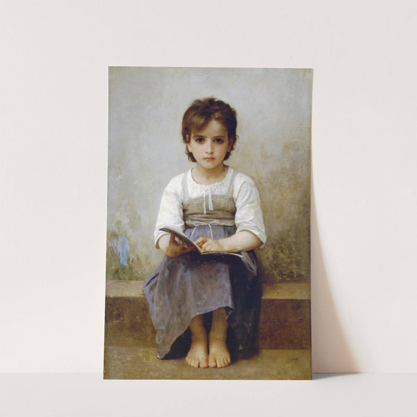 The hard lesson (1884) by William Bouguereau