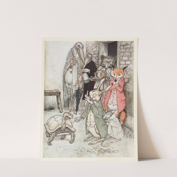 The Hare and the Tortoise (1912) by Arthur Rackham