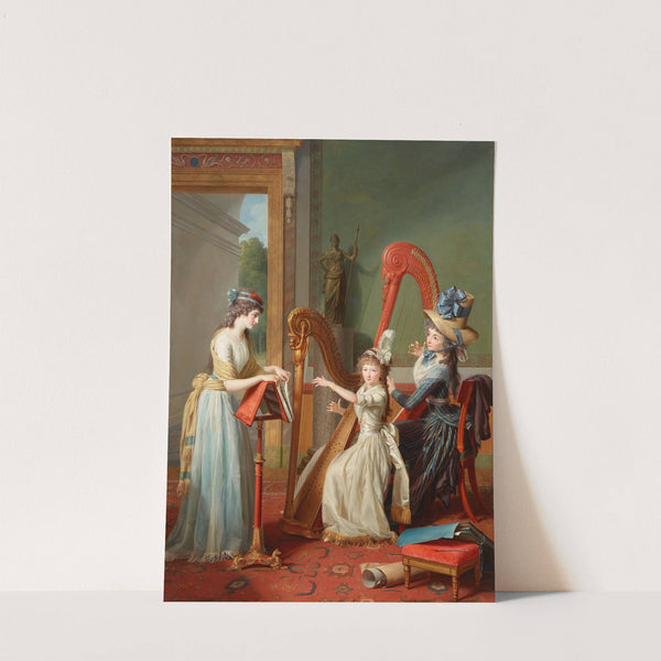 The Harp Lesson by Jean Antoine Théodore Giroust