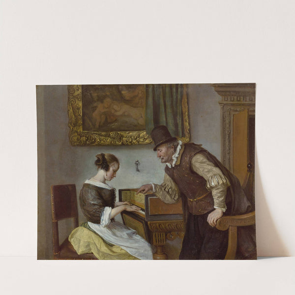 The Harpsichord Lesson by Jan Steen