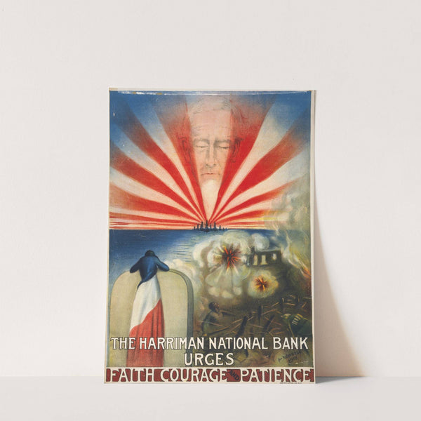 The Harriman National Bank urges faith, courage, and patience by M. Waddell