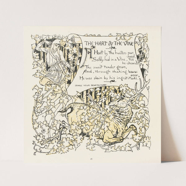 The Hart and the Vine (1908) by Walter Crane