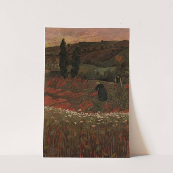 The Harvest of Buckwheat (1899) by Paul Sérusier