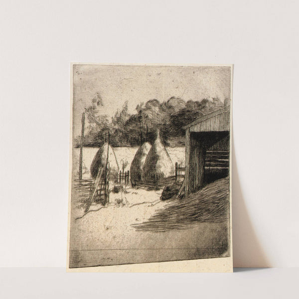 The Haystacks (ca. 1887-1893) by Julian Alden Weir