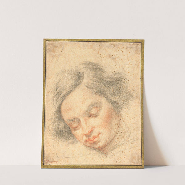 The head of a young man with closed eyes (1603 – 1646) by Francesco Furini