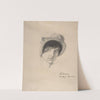The Head of a Young Woman Wearing a Bonnet (ca. 1880–82) by Max Klinger