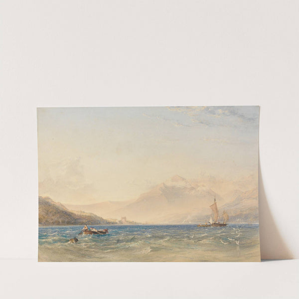 The Head of Loch Fyne, with Dindarra Castle (1850) by Copley Fielding