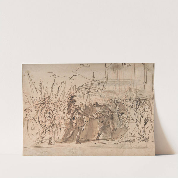 The Head of Pompey Presented to Julius Caesar by Giovanni Antonio Pellegrini