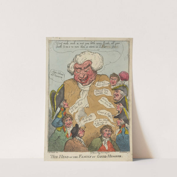 The head of the family in good humour by Thomas Rowlandson