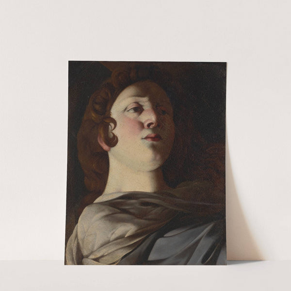 The head of the Magdalene at the foot of the Cross, a fragment by Giovanni Battista Caracciolo