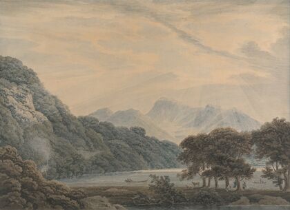 The Head of Ullswater, With the Lodge of Patterdale on the Left — size preview