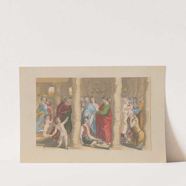 The Healing of the Lame Man by George Baxter