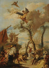 The Hebrews collecting manna in the desert