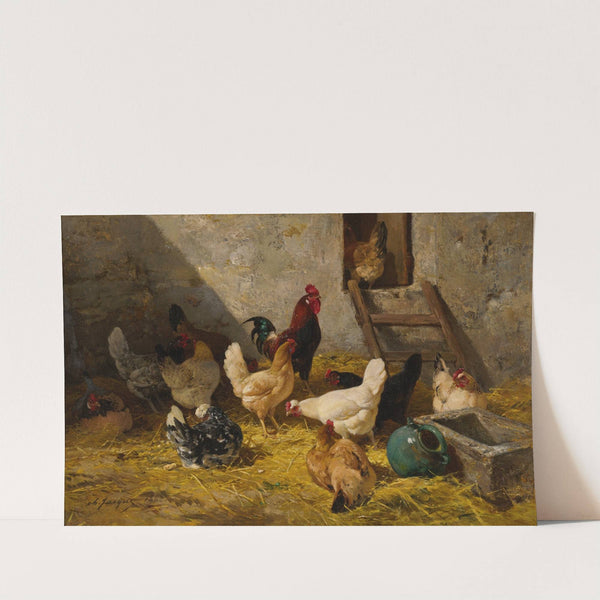The Hen-Roost (1860) by Charles Emile Jacque