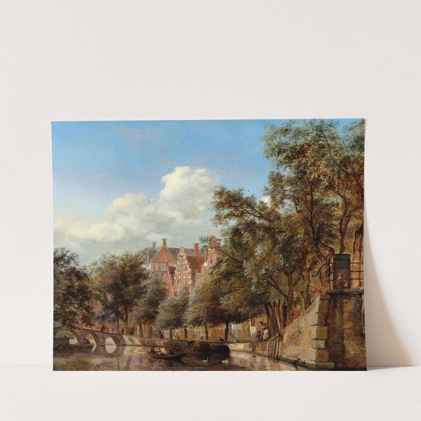 The Herengracht, Amsterdam, Viewed from the Leliegracht by Jan van der Heyden
