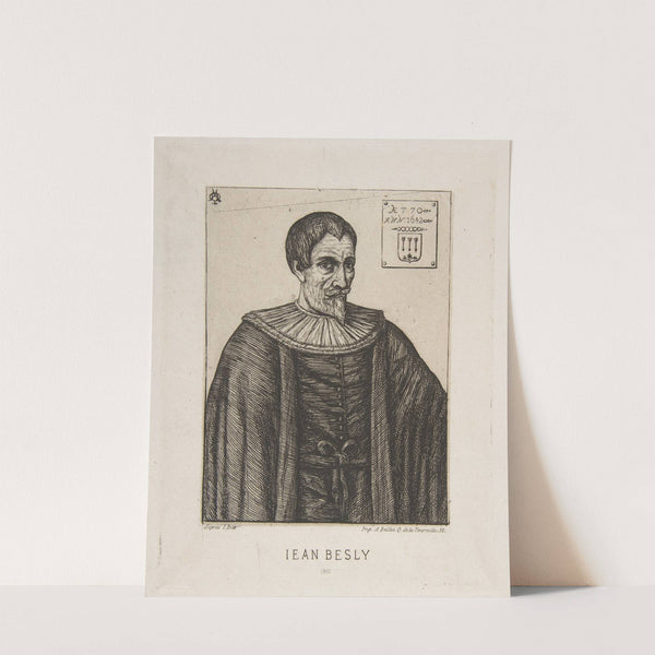 The historian John Besly, after Jaspar Isaac (1861) by Charles Meryon