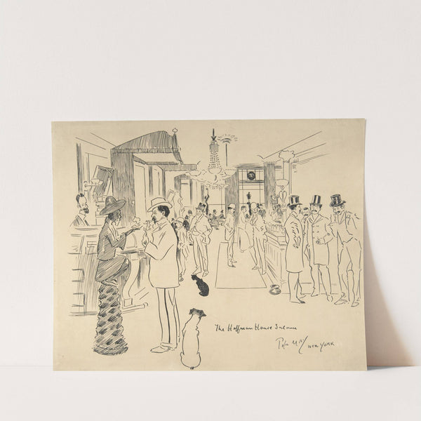 The Hoffman House Saloon, New York by Phil May