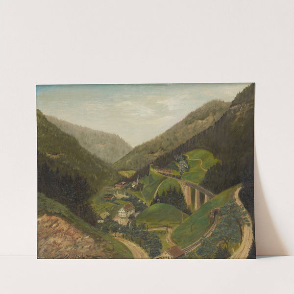 The Höllental Railway near the Ravenna Bridge by Georg Michael Zimmermann