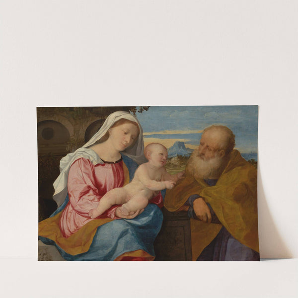 The Holy Family by Jacopo Palma Il Vecchio