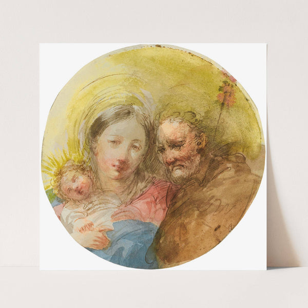 The Holy Family by Giuseppe Bernardino Bison