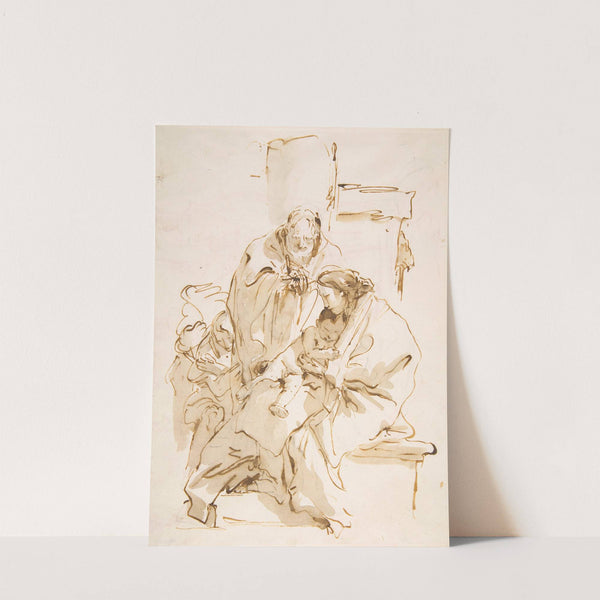 The Holy Family (1750–57) by Giovanni Battista Tiepolo