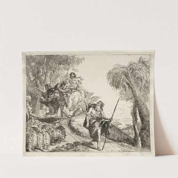 The Holy Family and the Flock of Sheep (1750–1753) by Giovanni Domenico Tiepolo