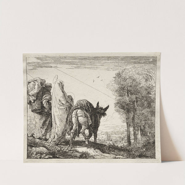 The Holy Family Approaching a Village (1750–1753) by Giovanni Domenico Tiepolo