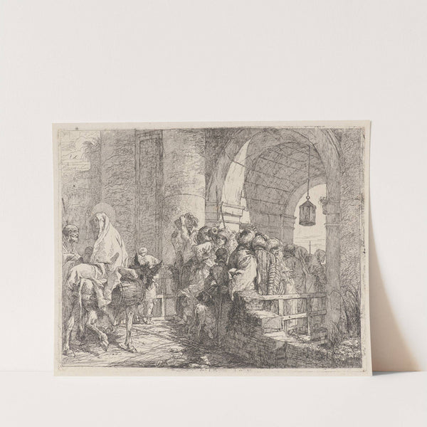 The Holy Family Arriving at a City Gate (1750–1753) by Giovanni Domenico Tiepolo