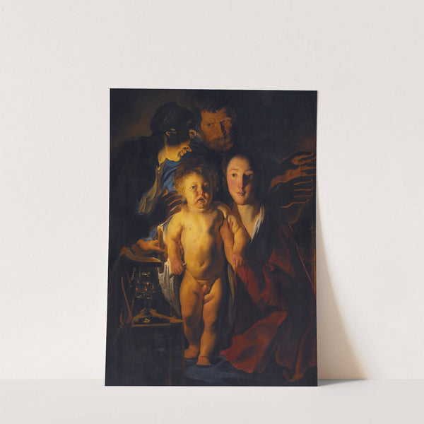 The Holy Family by Candlelight by Jacob Jordaens