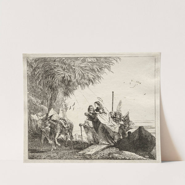 The Holy Family, Disembarking (1750–1753) by Giovanni Domenico Tiepolo