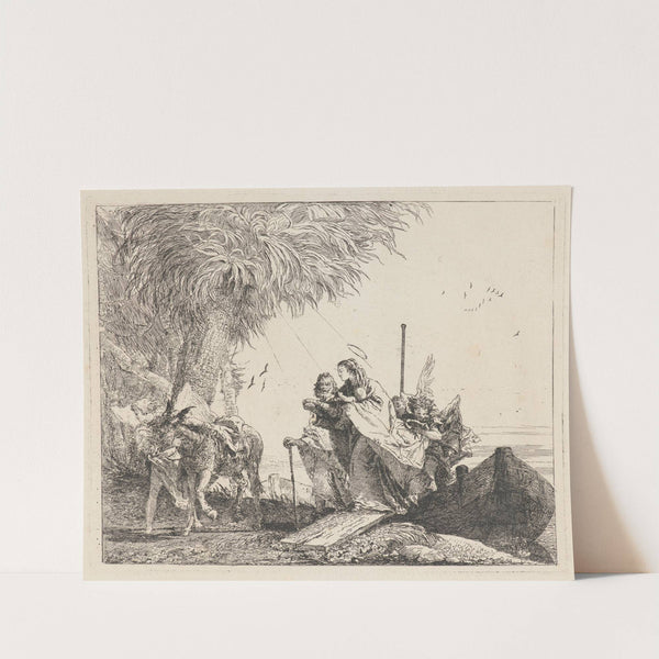 The Holy Family Disembarking (1750–1753) by Giovanni Domenico Tiepolo