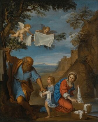 The Holy Family In A Landscape